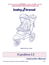Baby Trend Expedition LX Jogger Owner's manual