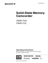 Sony PMW-F3L Operating instructions