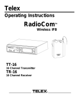 Telex TR-16 User manual