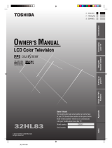 Toshiba 32HL83 User manual