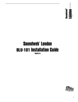 BSS Audio BLU 100 Soundweb London Installation guide