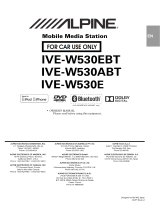 Alpine IVE-W530EBT Owner's manual