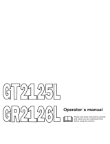 Jonsered GT 2125 User manual