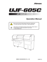 MIMAKI UJF-605C Operating instructions