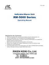RKI Instruments RM-5000 Series Indicator/Alarm Unit Owner's manual
