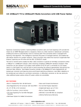 SignaMax10/100 to 100FX Single Fiber WDM Media Converters