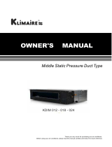 Klimaire KDIM012-H2 User manual