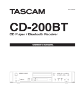 Tascam CD-200BT User manual