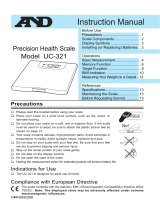 A&D UC-321 User manual