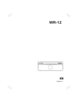 Sangean WR-12 User manual