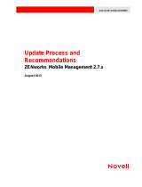 Novell ZENworks Mobile Management 2.7 Operating instructions