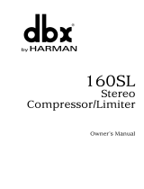 dbx 160SL Owner's manual