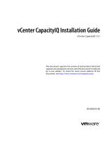 VMware vCenter vCenter CapacityIQ 1.0.1 Installation guide