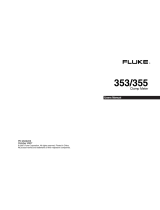 Fluke 355 sann-RMS 2000 A strømtenger User manual