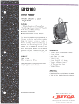 BETCO EX13100 EX13205 EX13100H Owner's manual