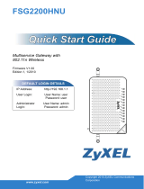 ZyXEL FSG2200HNU Quick start guide