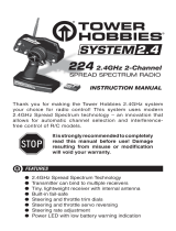 Tower Hobbies 224 2-Channel 2.4GHz Radio System  User manual