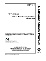 Vicon Virtual Matrix Display Controller (VMDC) Quick start guide