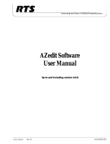 RTS Az-edit User manual