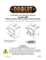 Drolet ESCAPE 1800 WOOD STOVE User manual