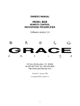 Grace Design 801R Owner's manual