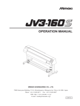 MIMAKI JV3 Operating instructions
