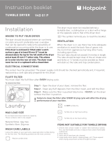 Hotpoint V4D01P TUMBLE DRYER Owner's manual