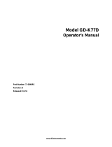 RKI Instruments GD-K77D Owner's manual