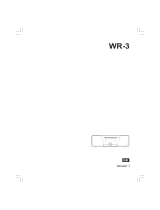 Sangean WR-3 User manual