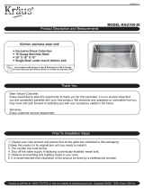 KRAUS KHU100-30 Installation guide