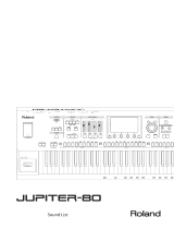 Roland JUPITER-80 Owner's manual