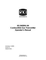 RKI Instruments 65-2405RK-04 Owner's manual