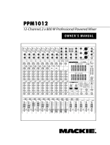 Mackie PPM1012 Owner's manual