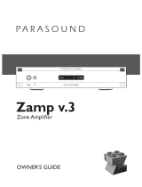 Parasound Zamp v.3 Owner's manual