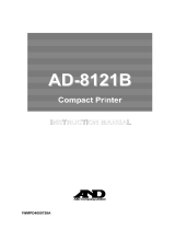 A&D AD-8121B User manual