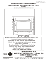 Century CW2500X00 WOOD INSERT User manual