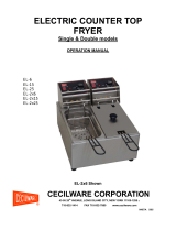 Cecilware Countertop Electric Fryer User manual