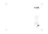 Sangean K-200 Owner's manual