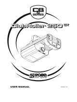Robe Club Roller 250 CT User manual