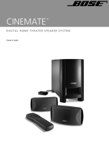 Bose MediaMate® computer speakers User manual