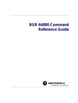 Motorola BSR 64000 Reference guide