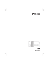 Sangean PR-D8 Owner's manual