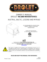 Drolet MYRIAD WOOD STOVE User manual