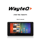 WayteQ xTAB-70dc Owner's manual