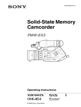 Sony PMW-EX3 Operating instructions