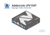 ADDER AdderLink LPV154T Owner's manual