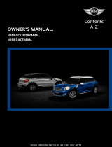 Mini Cooper S Paceman Owner's manual