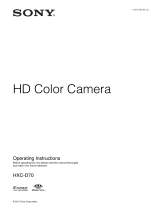 Sony HXC-D70 Operating instructions