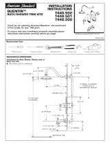 American Standard T440.501.002 Installation guide