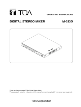 Optimus M-633D Digital Stereo Mixer User manual